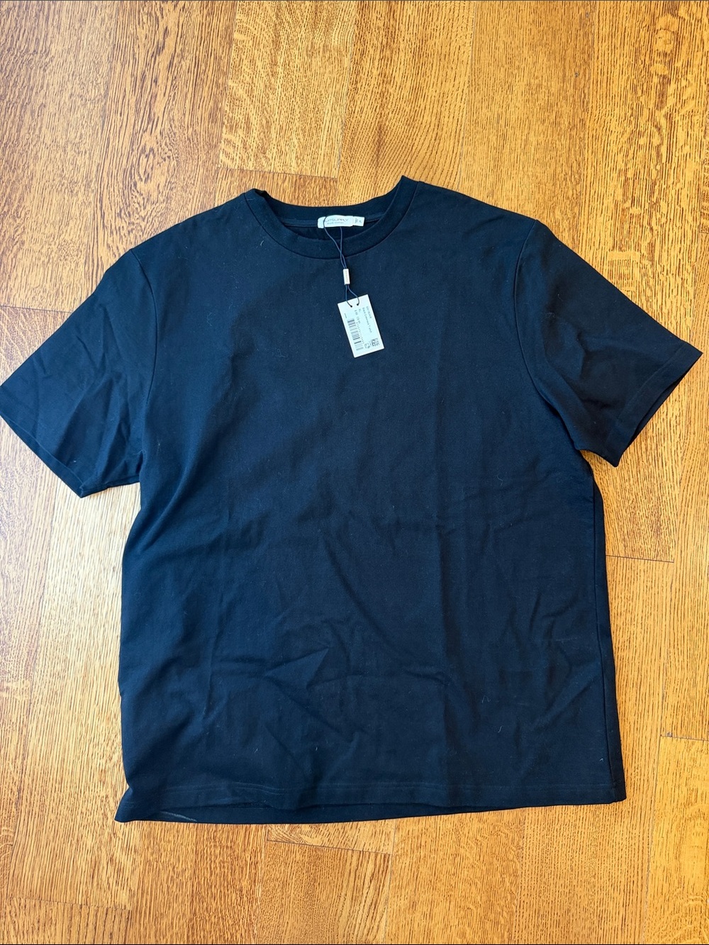Men's Black Short Sleeve Crew Tee with Tag
